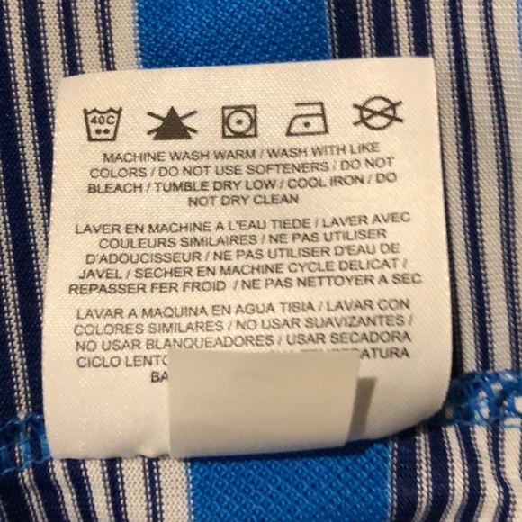 Nike Golf Tour Performance Dri Fit Striped Polo L - Picture 5 of 5